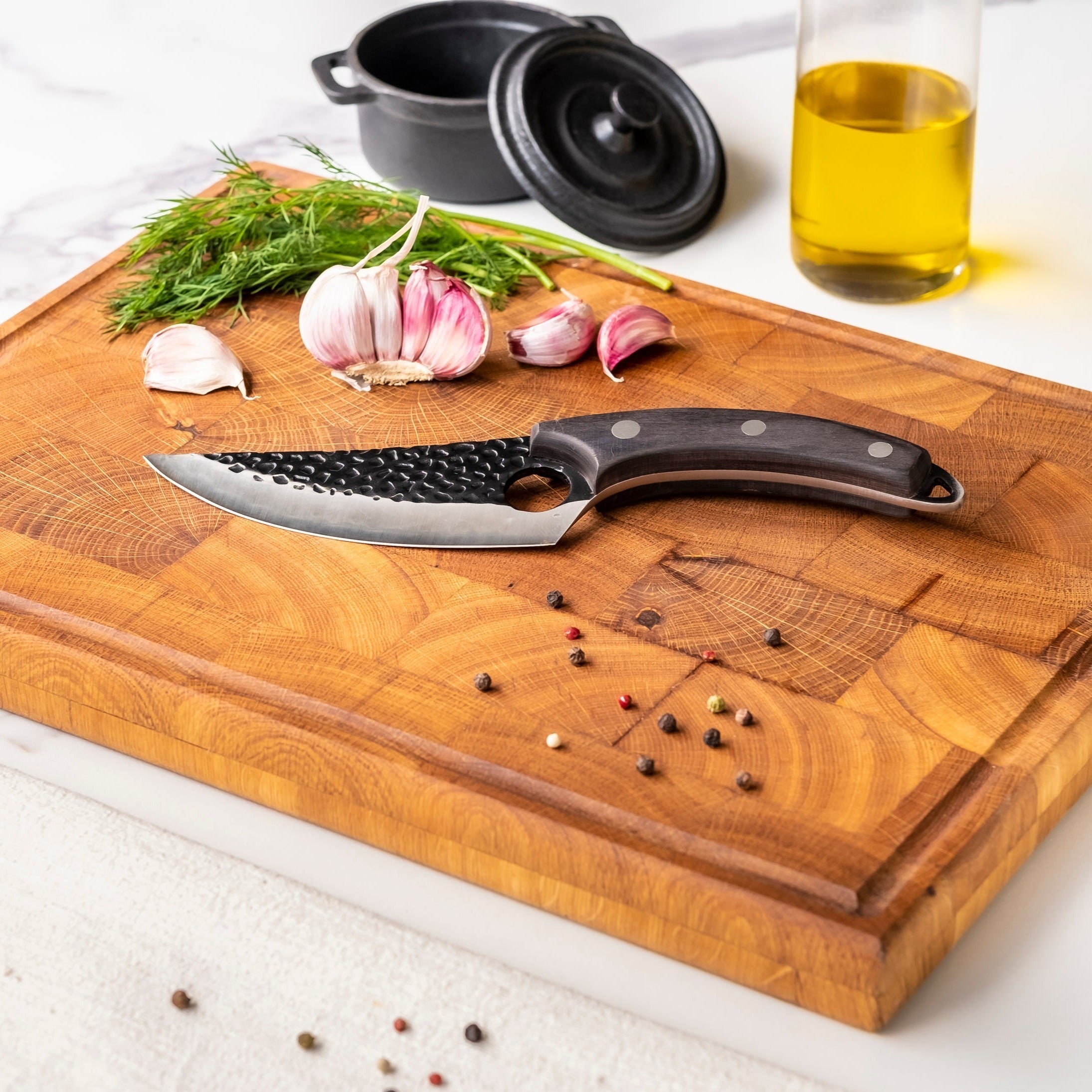 Universal Chef's Knife with Holster - Black