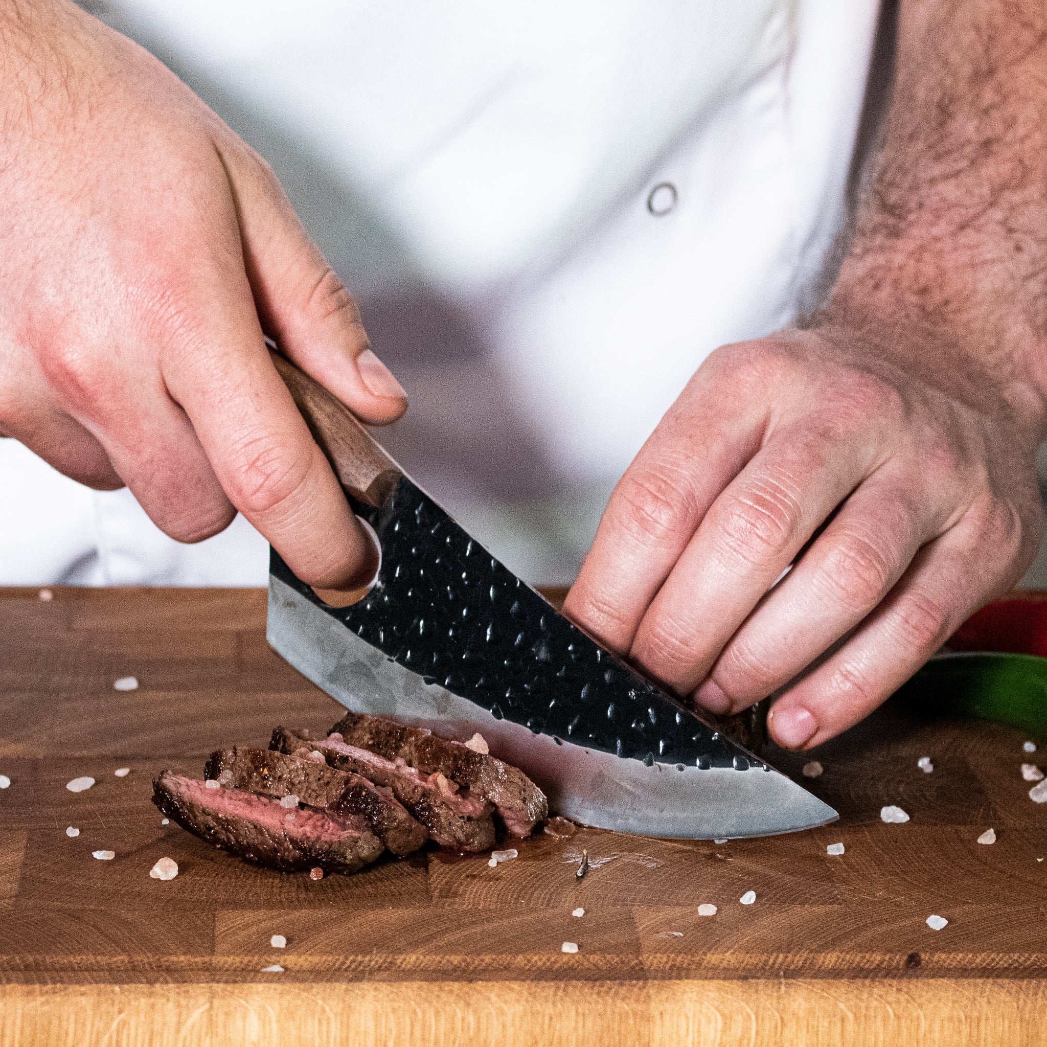 Gladiator - universal chef's knife with holster - Brown