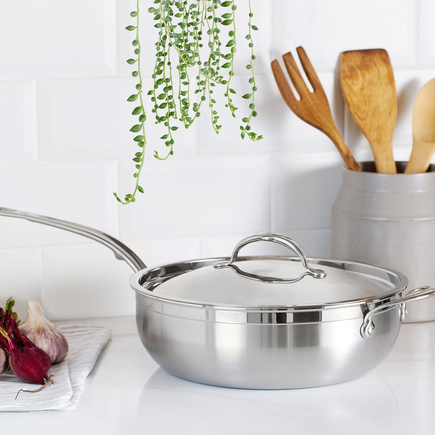 Hestan ProBond Essential Non-Stick Frying Pan with Glass Lid, Perfect for Daily Cooking and Baking