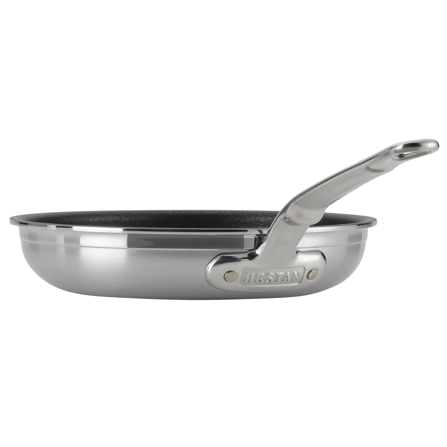 Durable 18/10 stainless steel non-stick frying pan from Hestan ProBond
