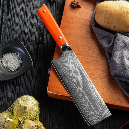 Japanese Damascus Kitchen Knife