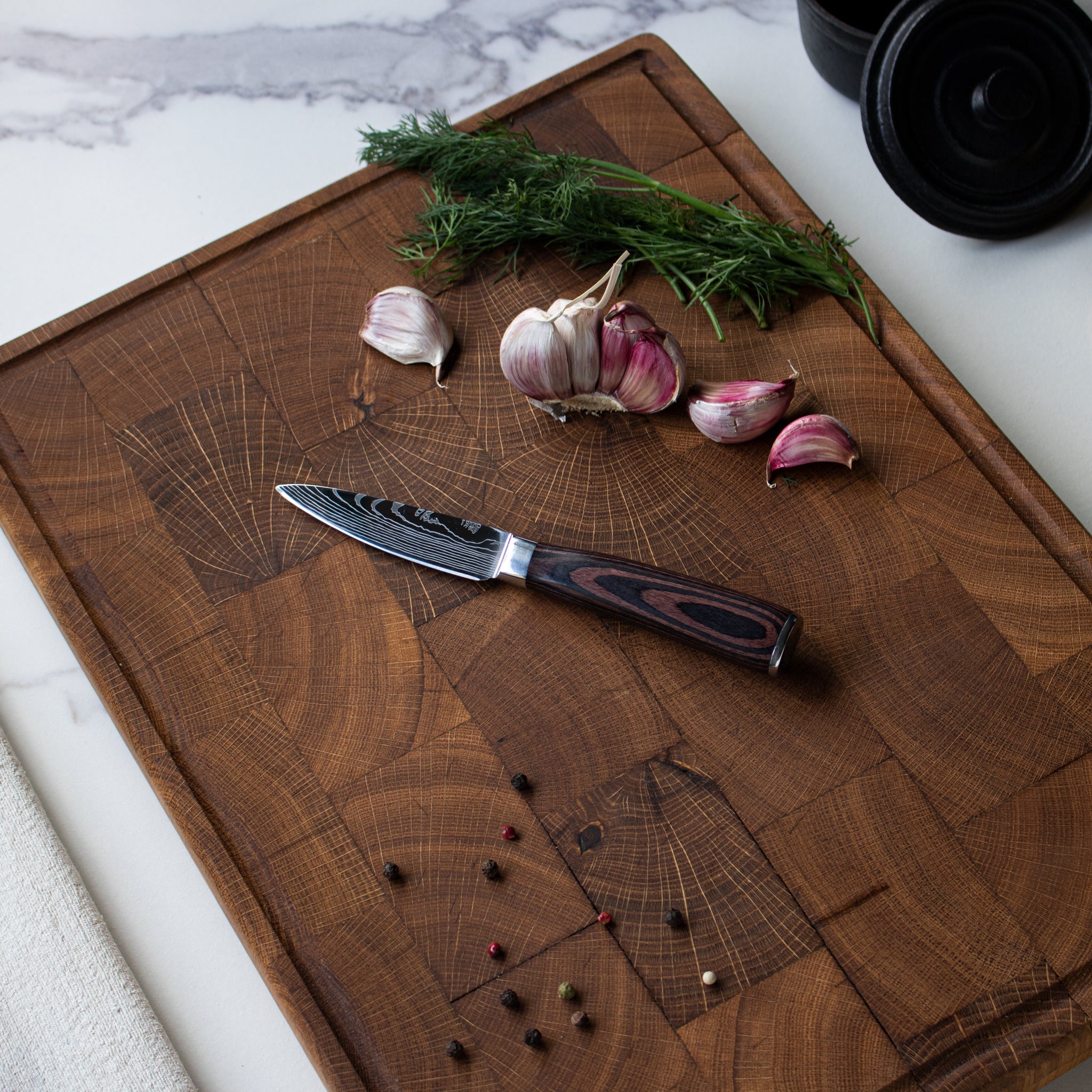 Damascus Print 5-Piece Knife Set