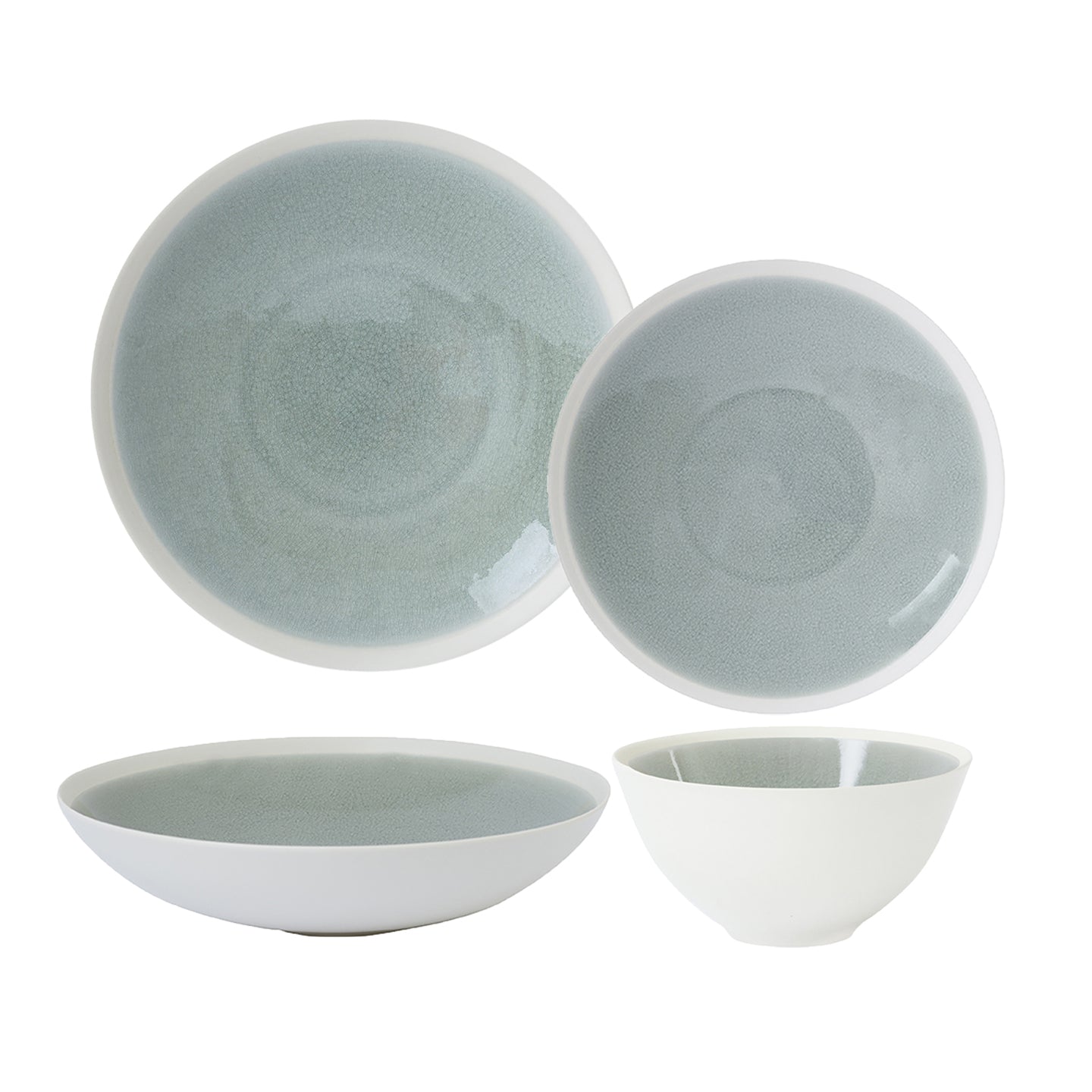 Cachemire 16-piece dinnerware set by Jars Epure