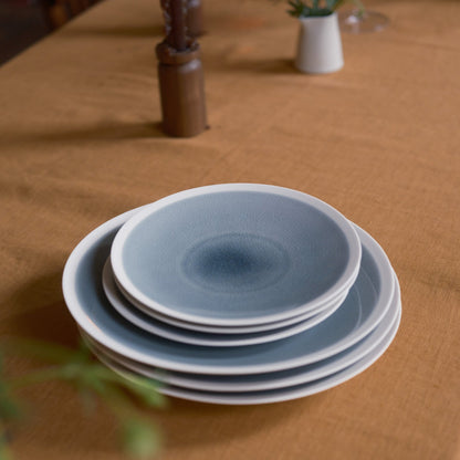 Jars Epure 16-Piece Brume Collection Fine Dinner Set on table