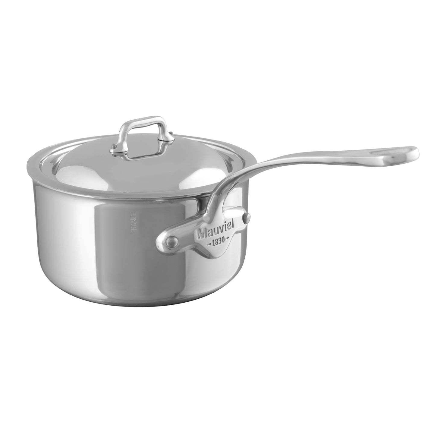 Mauviel M'Cook saucepan with heat-resistant lid for professional cooking