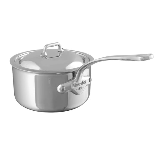 Mauviel M'Cook saucepan with heat-resistant lid for professional cooking