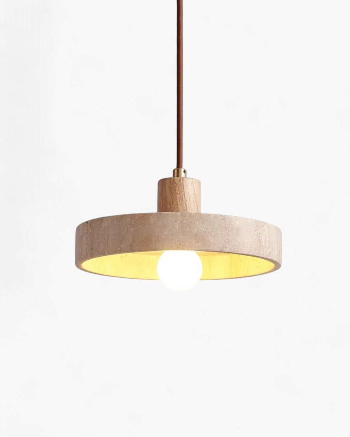 Pendant Ceiling Light - Travertine Stone Look - Modern Kitchen Lighting