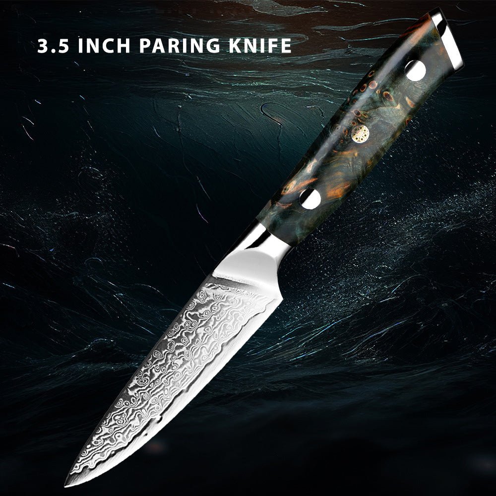 7-Piece Professional Japanese Damascus Chef Knife Set