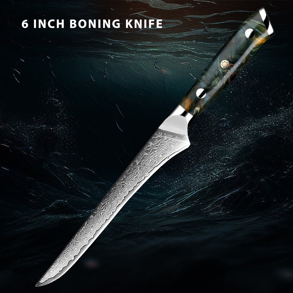7-Piece Professional Japanese Damascus Chef Knife Set