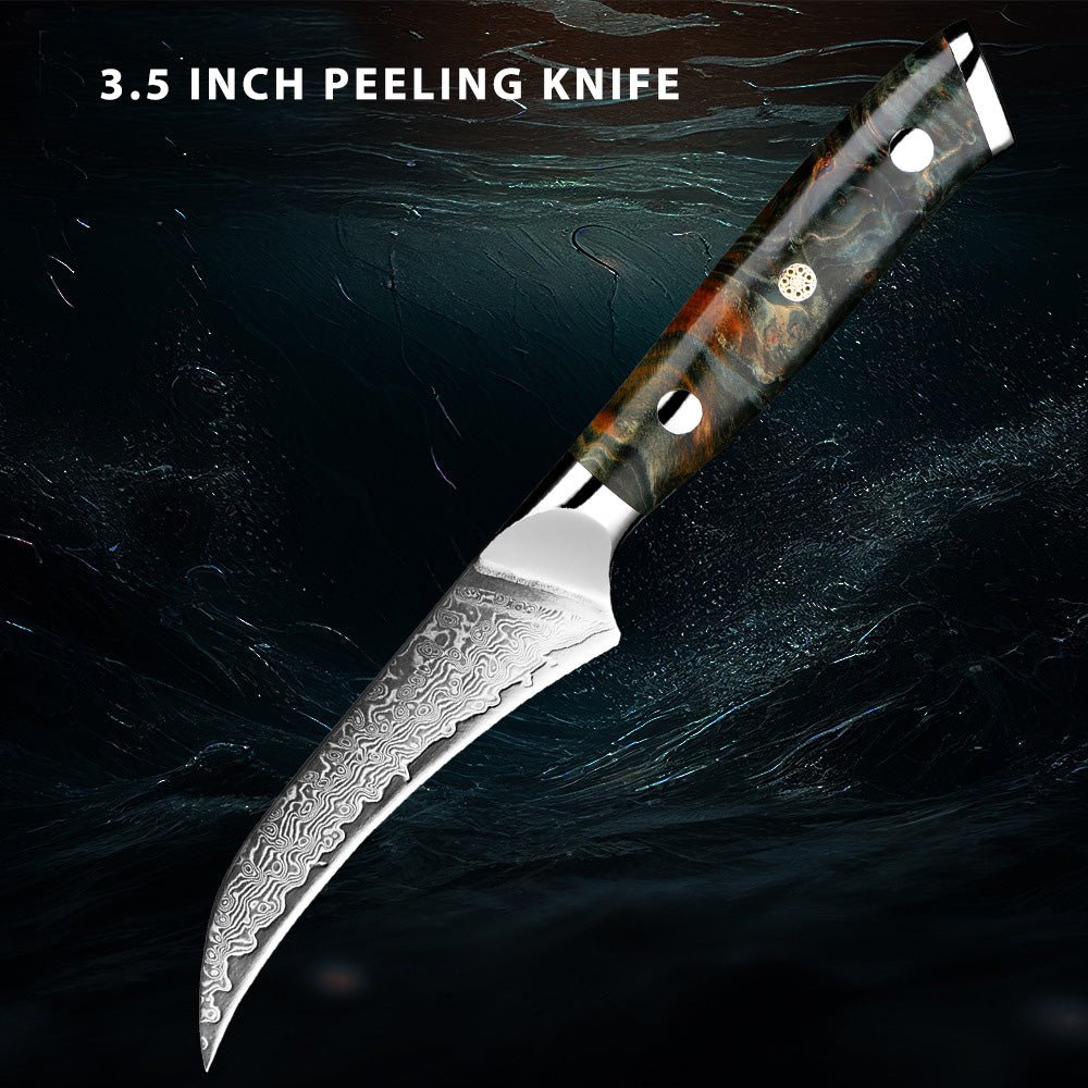 7-Piece Professional Japanese Damascus Chef Knife Set