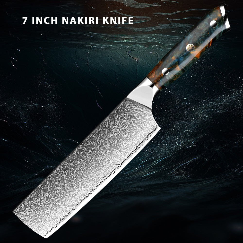 7-Piece Professional Japanese Damascus Chef Knife Set