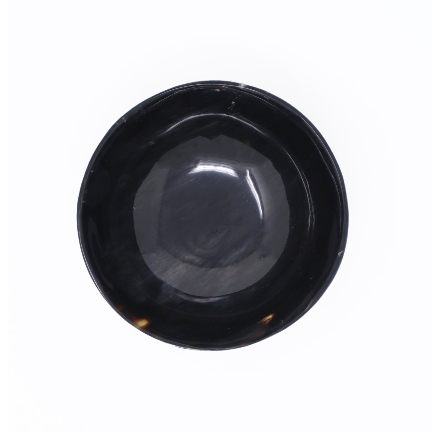 Unique water buffalo horn bowl handcrafted by renowned artist Sarah Petherick