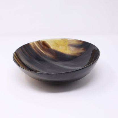 Stunning water buffalo horn bowl created by talented artist Sarah Petherick