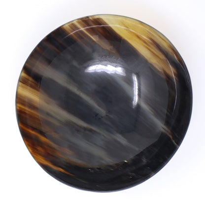 Beautifully handcrafted water buffalo horn serving bowl by Sarah Petherick