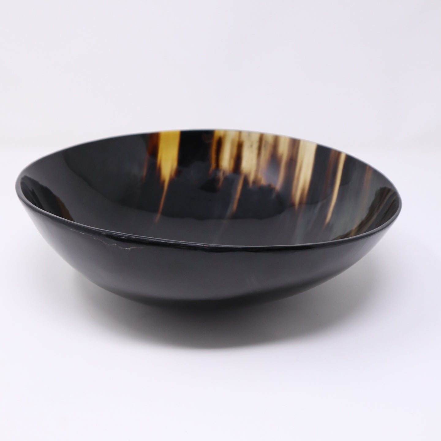 Sarah Petherick handcrafted water buffalo horn bowl, perfect for decorative or functional use
