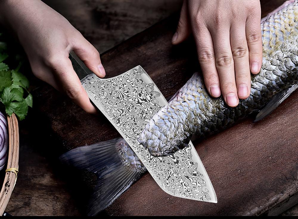 Handmade Damascus Kitchen Knives