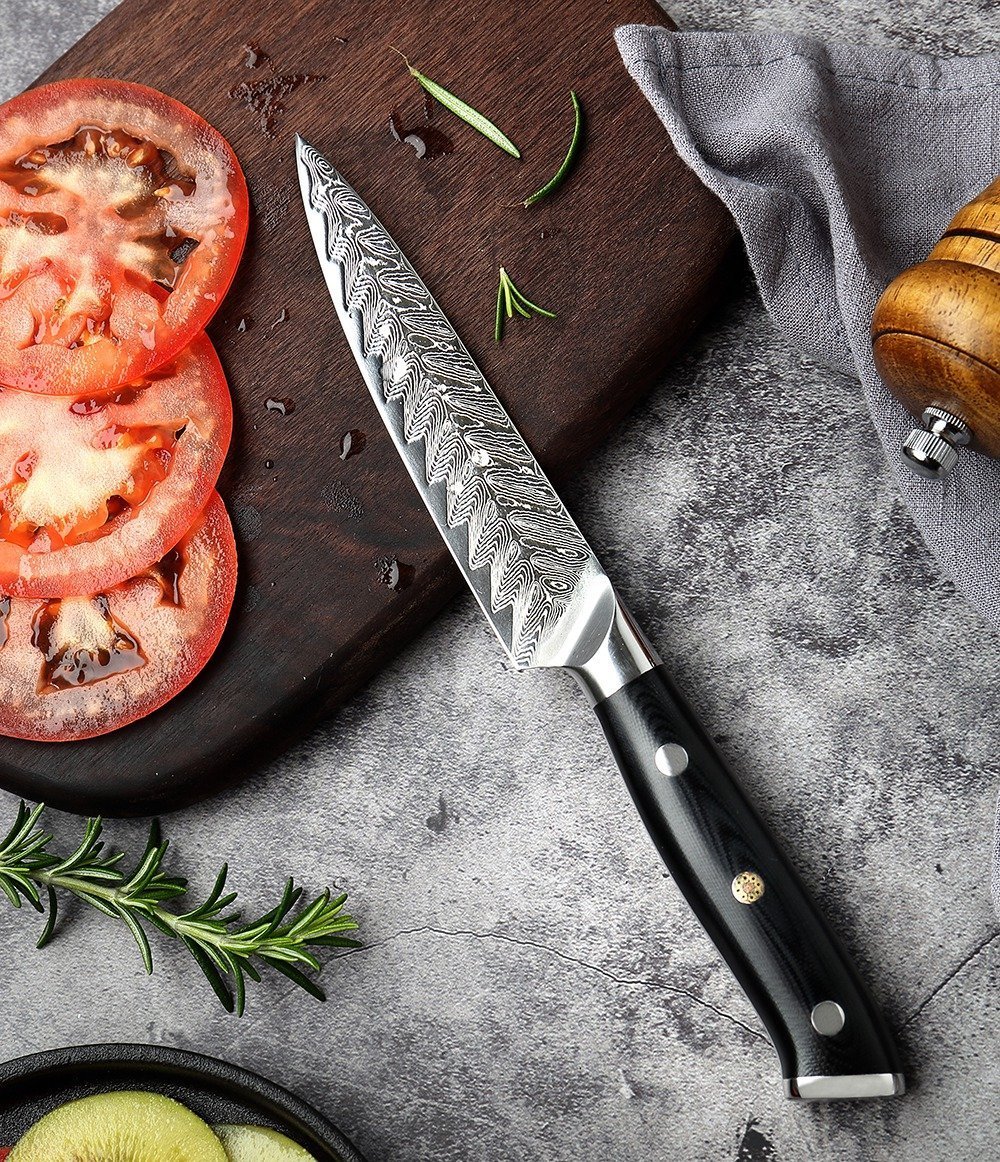 Hand Forged Damascus Steel Chef Knife Set