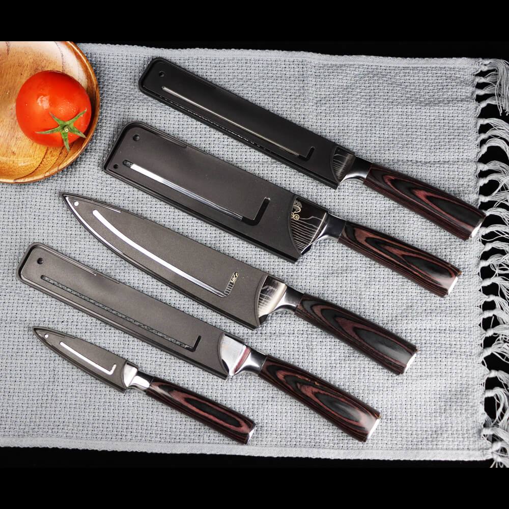 Kitchen Knife Set With Holder