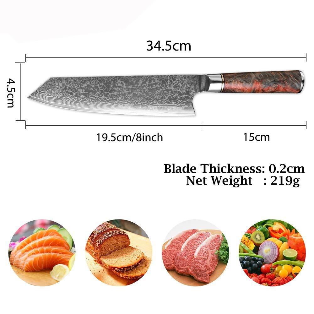 8 Inch Japanese VG10 67 Layers Damascus Chef Knife