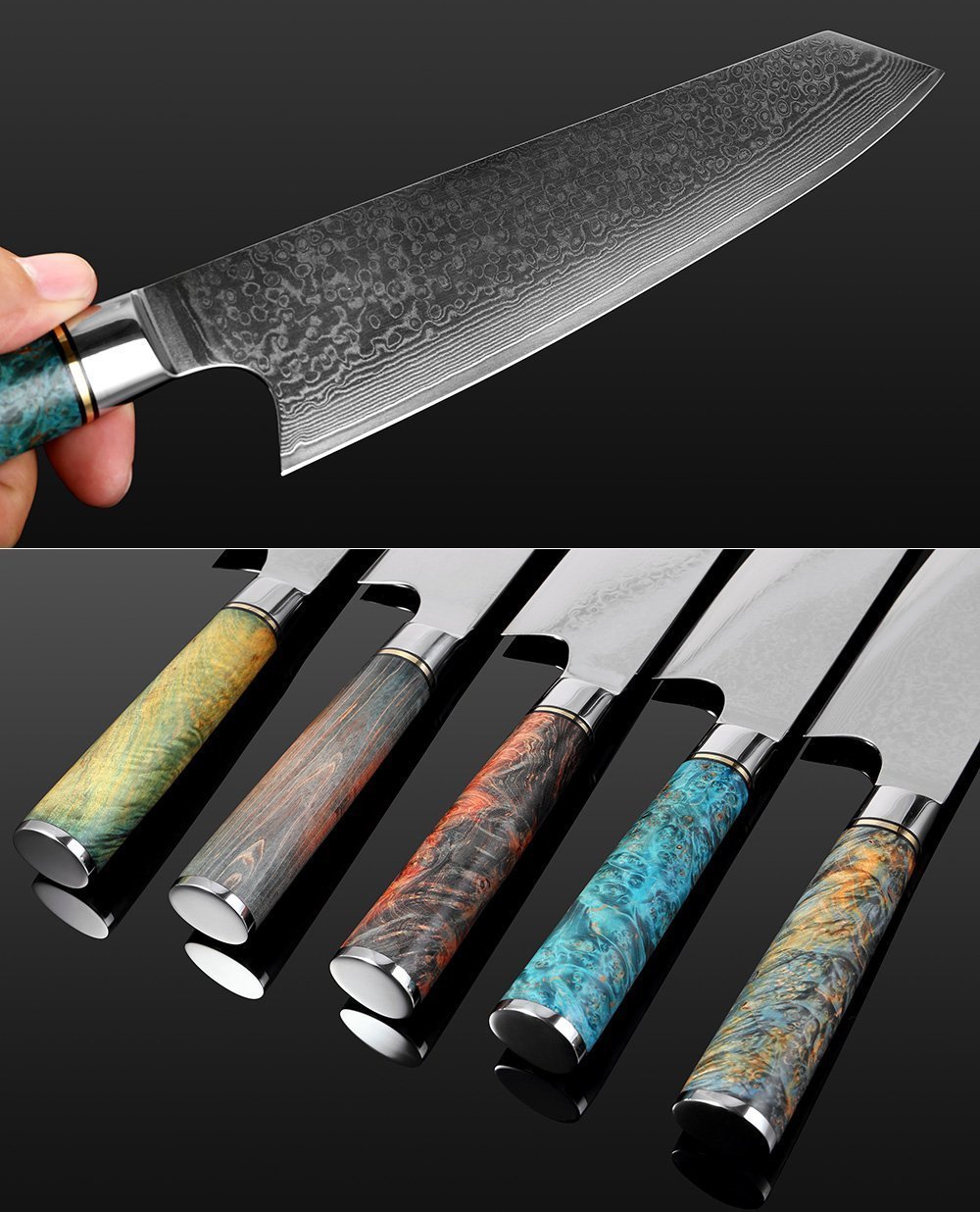 8 Inch Japanese VG10 67 Layers Damascus Chef Knife