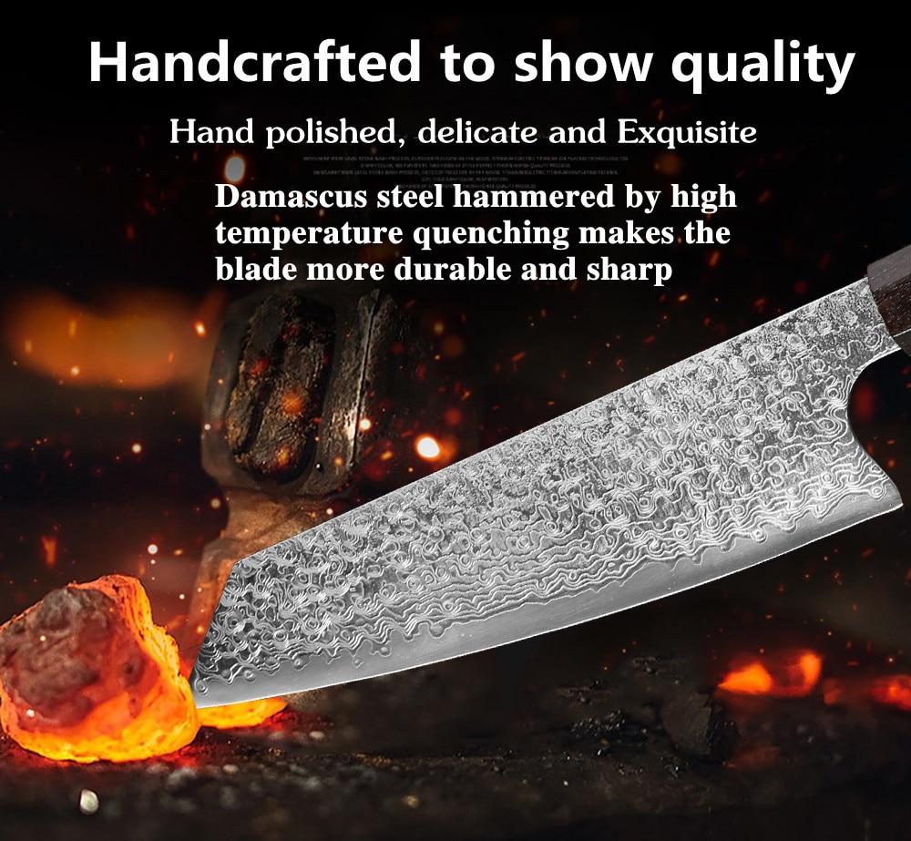 Handmade Damascus Kitchen Knives