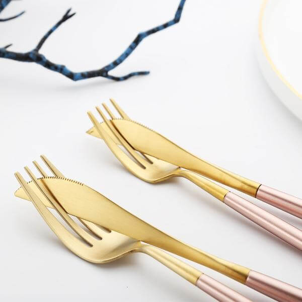 Modern Golden Flatware Sets