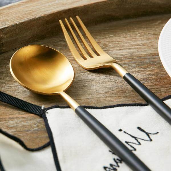 Modern Golden Flatware Sets