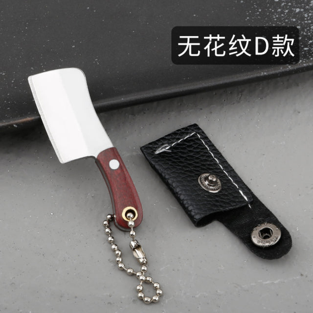 KD Mini Stainless Steel Kitchen Chef Knife Keychain