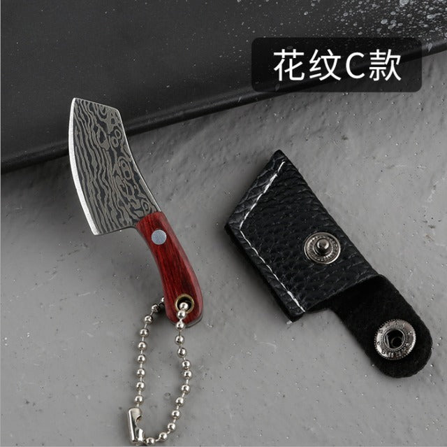 KD Mini Stainless Steel Kitchen Chef Knife Keychain